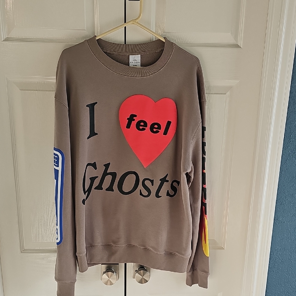 Kanye West Kid Cudi Kids See Ghosts I Feel Ghosts 2018 Merch Unisex XXL